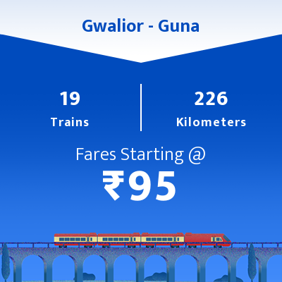 Gwalior To Guna Trains